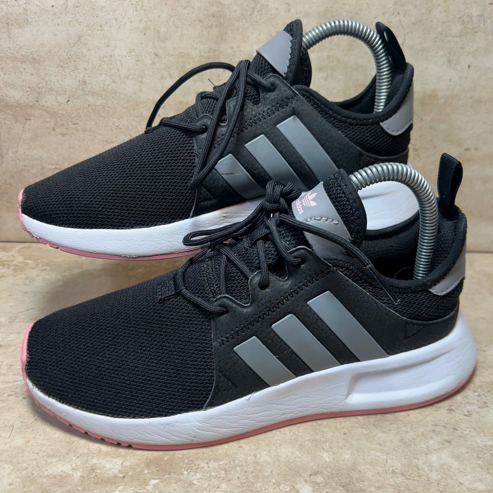 Adidas Originals X_PLR Mens 4.5 Womens 6 Black Grey Pink Sneakers H01550